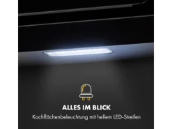 Klarstein Dunstabzugshauben-Filter|Herde<Sofia 60 Dunstabzugshaube Kopffrei 300 m³/h Touch-Control Glasfront