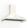 Klarstein Victoria 90 Dunstabzugshaube 90cm Retro-Design 644,5m³/h 2 LED-Lampen Creme< Kochfelder