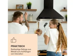 Klarstein Kochfelder<Victoria Dunstabzugshaube 60cm Retro-Design 644,5m³/h 2 LED-Lampen
