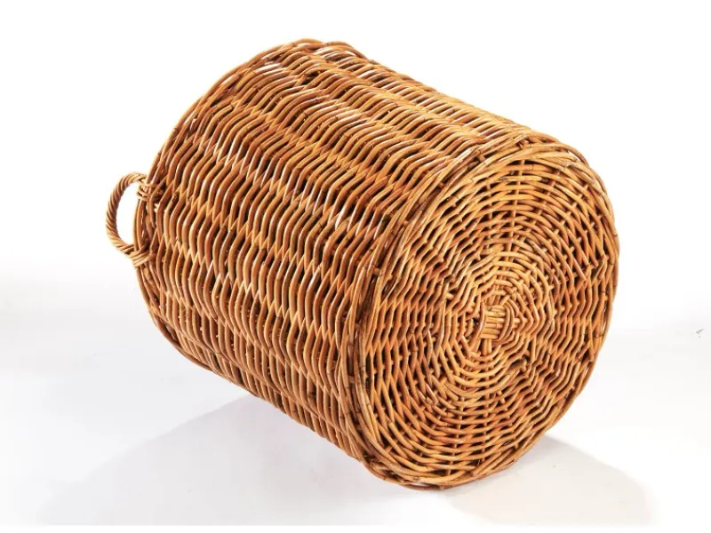 Töpfe<Kobolo Pflanzkorb Übertopf Pflanzkübel Rattan Lacak Rund mit Folie