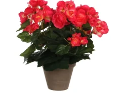 Mica Decorations Töpfe<Kunstblume Begonia Dunkelrosa Topf-Ø 11,5 cm H 30 cm, Ø: 25 cm