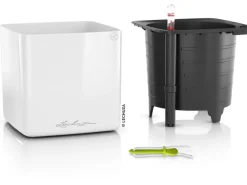 Lechuza Töpfe<® Pflanzgefäß Cube Glossy 16 highgloss 17 cm x 17 cm