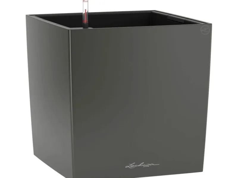 Lechuza ® Pflanzgefäß Cube Premium 50 cm x 50 cm metallic< Töpfe