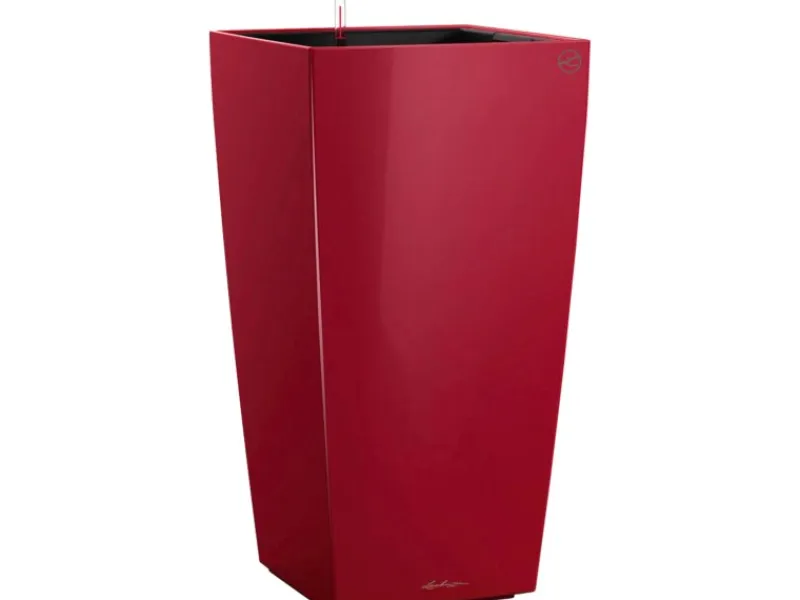 Lechuza ® Pflanzgefäß Cubico Premium 50 cm x 50 cm Scarlet hochglanz< Töpfe