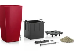 Lechuza ® Pflanzgefäß Cubico Premium 50 cm x 50 cm Scarlet hochglanz< Töpfe