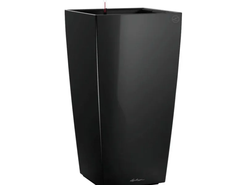 Sale Lechuza ® Pflanzgefäß Cubico Premium 50 cm x 50 cm hochglanz Schwarz