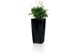 Sale Lechuza ® Pflanzgefäß Cubico Premium 50 cm x 50 cm hochglanz Schwarz