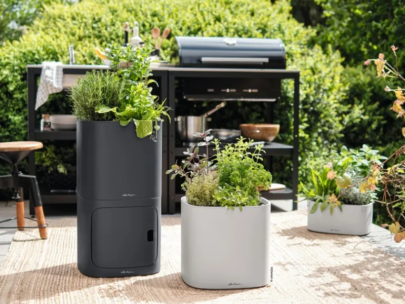 Lechuza Töpfe<® Pflanzgefäß Pila Color Planter 35 cm x 35 cm x 33 cm Licht