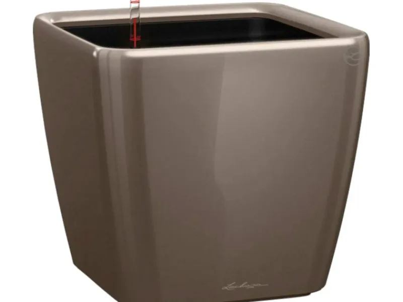 Lechuza Töpfe<® Pflanzgefäß Quadro Premium LS 35 cm x 35 cm x 33 cm hochglanz