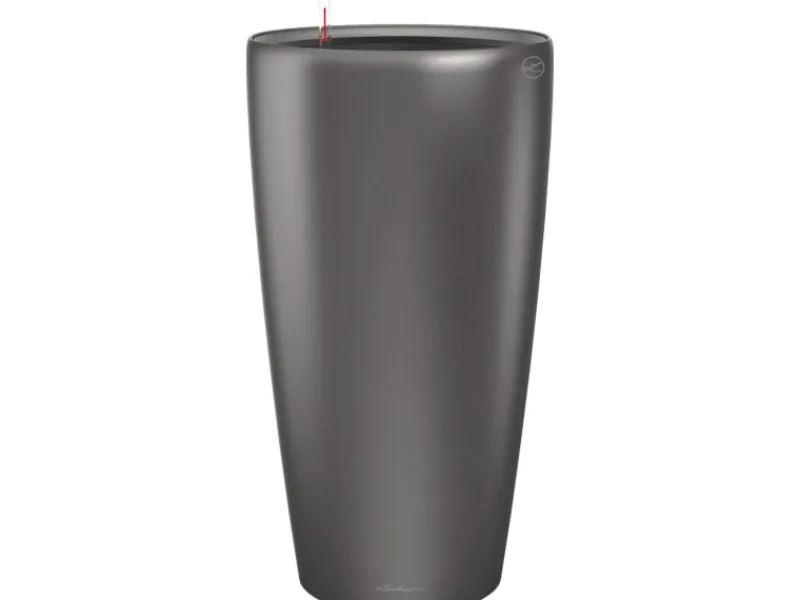 Lechuza ® Pflanzgefäß Rondo Premium Ø 32 cm x 56 cm metallic< Töpfe