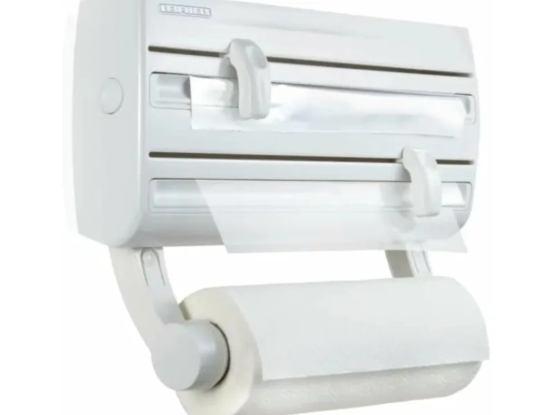 Leifheit Küchenhelfer<Wandrollenhalter Parat F2 Folienschneider Schneidabroller