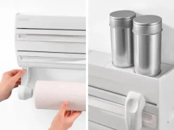 Leifheit Küchenhelfer<Wandrollenhalter Parat F2 Folienschneider Schneidabroller