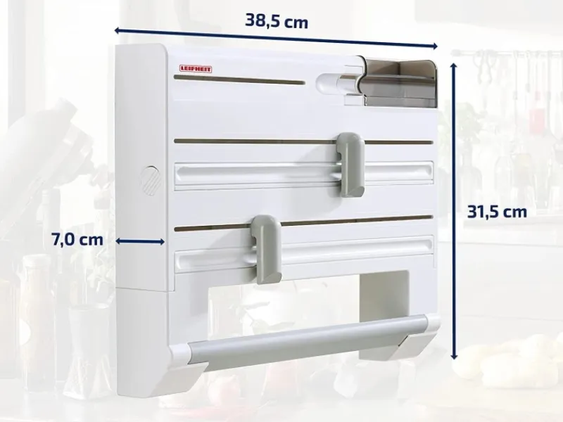 Outlet Leifheit Wandrollenhalter Parat Plus Folienschneider Schneidabroller