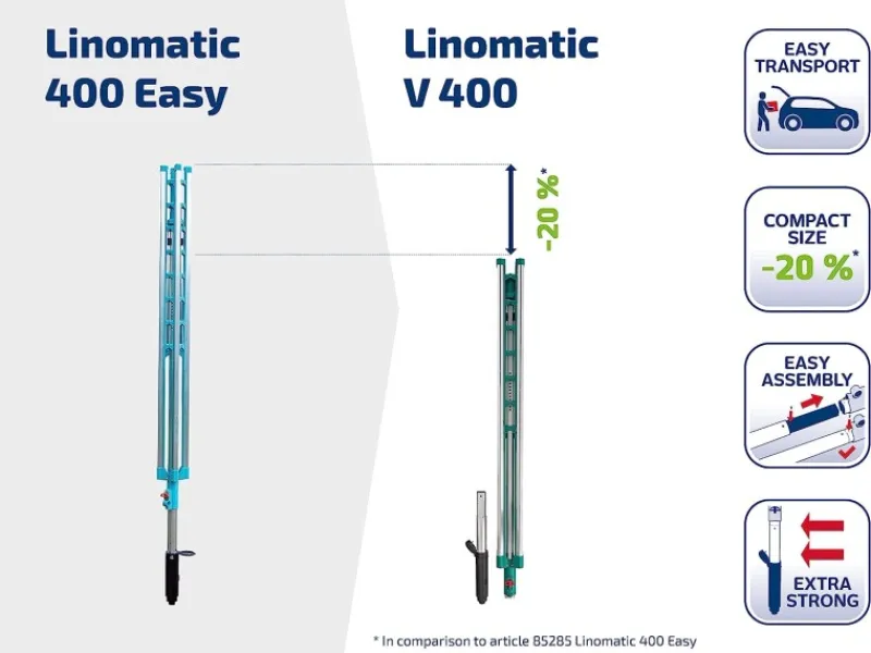 Online Leifheit Wäschespinne Linomatic V 40m Leine Wäscheständer höhenverstellbar