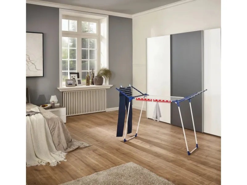 New Leifheit Wäscheständer Pegasus 150 Solid Slim 15 m Trockenlänge