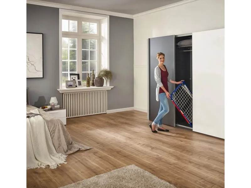 New Leifheit Wäscheständer Pegasus 150 Solid Slim 15 m Trockenlänge