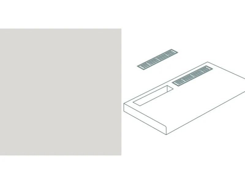 Kühlschränke<Lüftungsgitter 50 cm Alu