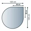 Lienbacher Herde<Funkenschutzplatte Glasbodenplatte Tropfenform 6mm Stärke