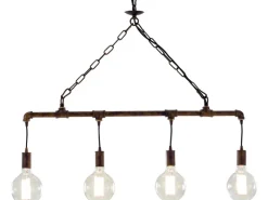 Clearance Luce Design Pendelleuchte Amarcord Rostbraun 4-flammig