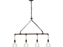 Clearance Luce Design Pendelleuchte Amarcord Rostbraun 4-flammig