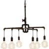 Luce Design Pendelleuchte Amarcord Rostbraun 6-flammig< Kücheninseln