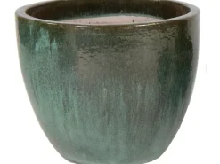 M Collections Pflanztopf Glasiert Egg Pot Ø 38 cm x 32 cm< Töpfe
