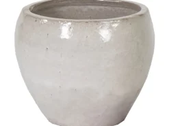 M Collections Pflanztopf Belly Falling Glazed 38 cm x 38 cm< Töpfe