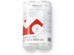 Outlet Magic Vac Vakuumierfolienrollen ACO1066 Transparent 20 cm x 600 cm 2 Stück