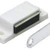 Outlet Magnetschnäpper Gegenplatte starr 4 kg - 5 kg Kunststoff Weiß 10 Stück