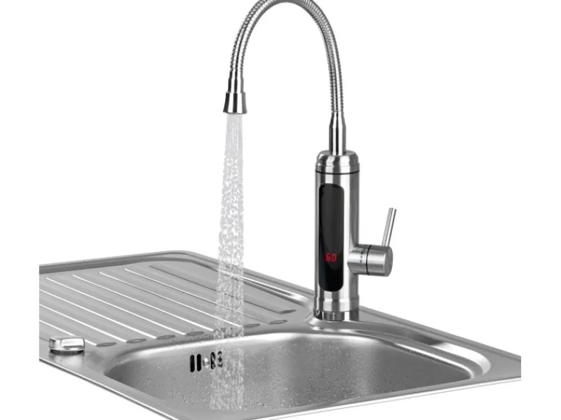 Durchlauferhitzer|Zubehör Für Küchenarmatur<Maxxmee Warm und Kaltwasserarmatur mit integrierter Heizspirale Edelstahl 3600 W