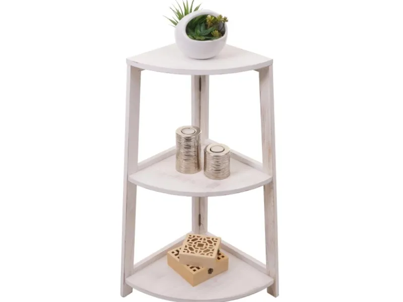 MCW Eckregal K44 Shabby Weiß< Küchenregale