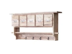 Outlet MCW Küchenregal C49 5 Schubladen Natur