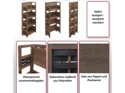 MCW Regal K86 Geflecht Grau< Küchenregale