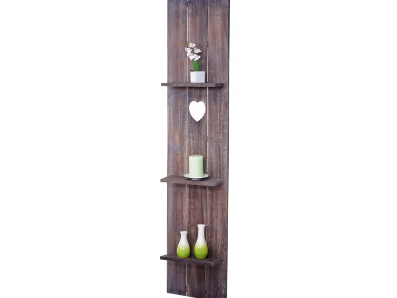 MCW Wandregal C92 150x33x13.5cm Shabby Braun