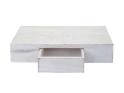 New MCW Wandregal Cher 8x40x25cm Shabby Weiß