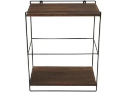 Hot MCW Wandregal K77 50x35x17cm Dunkelbraun