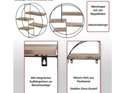 MCW Wandregal K76 45x45x11cm< Küchenregale
