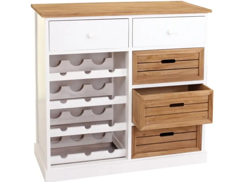 MCW Küchenregale<Weinregal B96 mit Schubladen
