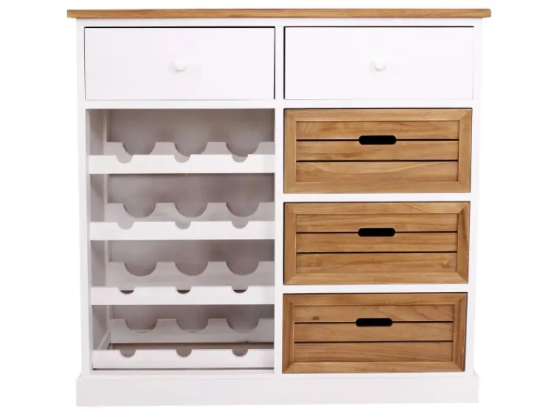 MCW Küchenregale<Weinregal B96 mit Schubladen