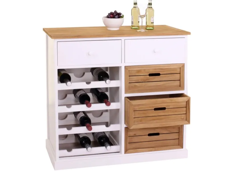 MCW Küchenregale<Weinregal B96 mit Schubladen