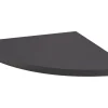 MDF-Eckregal Oldham 1,8 cm x 30 cm x 30 cm Mattschwarz< Küchenregale
