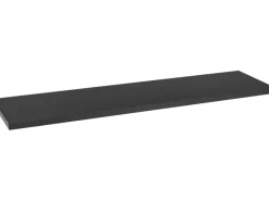 MDF-Wandregal Oldham 1,8 cm x 80 cm x 20 cm Schwarz Eiche