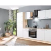 Herde|Kochfelder<Menke Küchenzeile Classic 270 cm Weiß-Sonoma Eiche Nachbildung