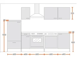 Menke Küchenzeile Classic 270 cm Lava Melamin-Sonoma Eiche Nachbildung< Herde|Winkelküchen