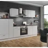 Kühlschränke|Winkelküchen<Menke Küchenzeile White Classic 300 cm Weiß-Marmor-Optik