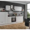 Menke Küchenzeile White Classic 300 cm Weiß-Marmor-Optik< Winkelküchen|Kühlschränke