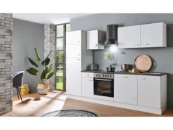 Einbauküchen<Menke Küchenzeile White Classic 270 cm Weiß