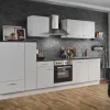 Menke Küchenzeile White Classic 310 cm Weiß-Marmor-Optik< Winkelküchen|Einbauküchen