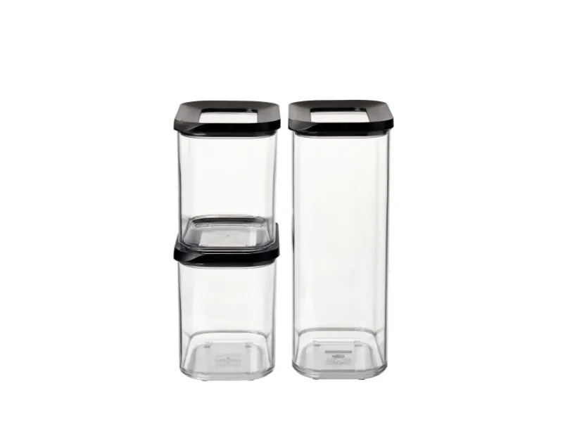 Mepal Modula Vorratsdosen-Set 3-teilig Schwarz< Vorratsbehälter|Vorratsdosen