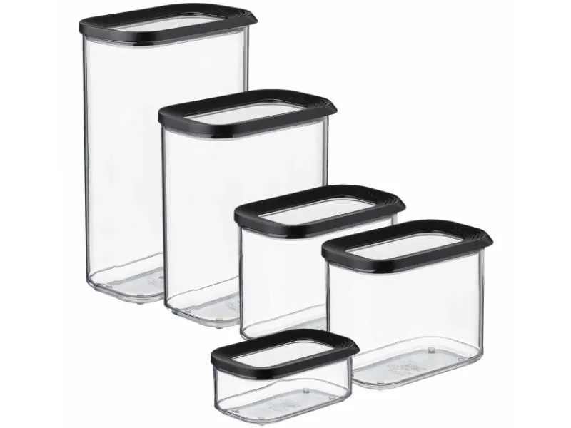 Outlet Mepal Modula Vorratsdosen-Set 5-teilig Schwarz